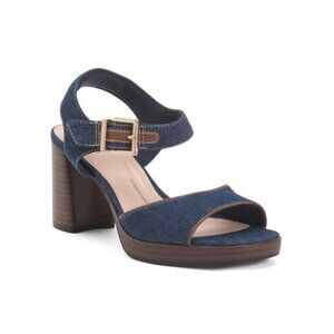 CLARKS Dark Denim Ambyrlyn Faye Sandals